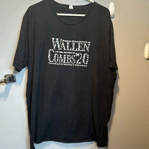 morgan wallen luke combs nashville tn country music icons tshirt black/camo 2XL